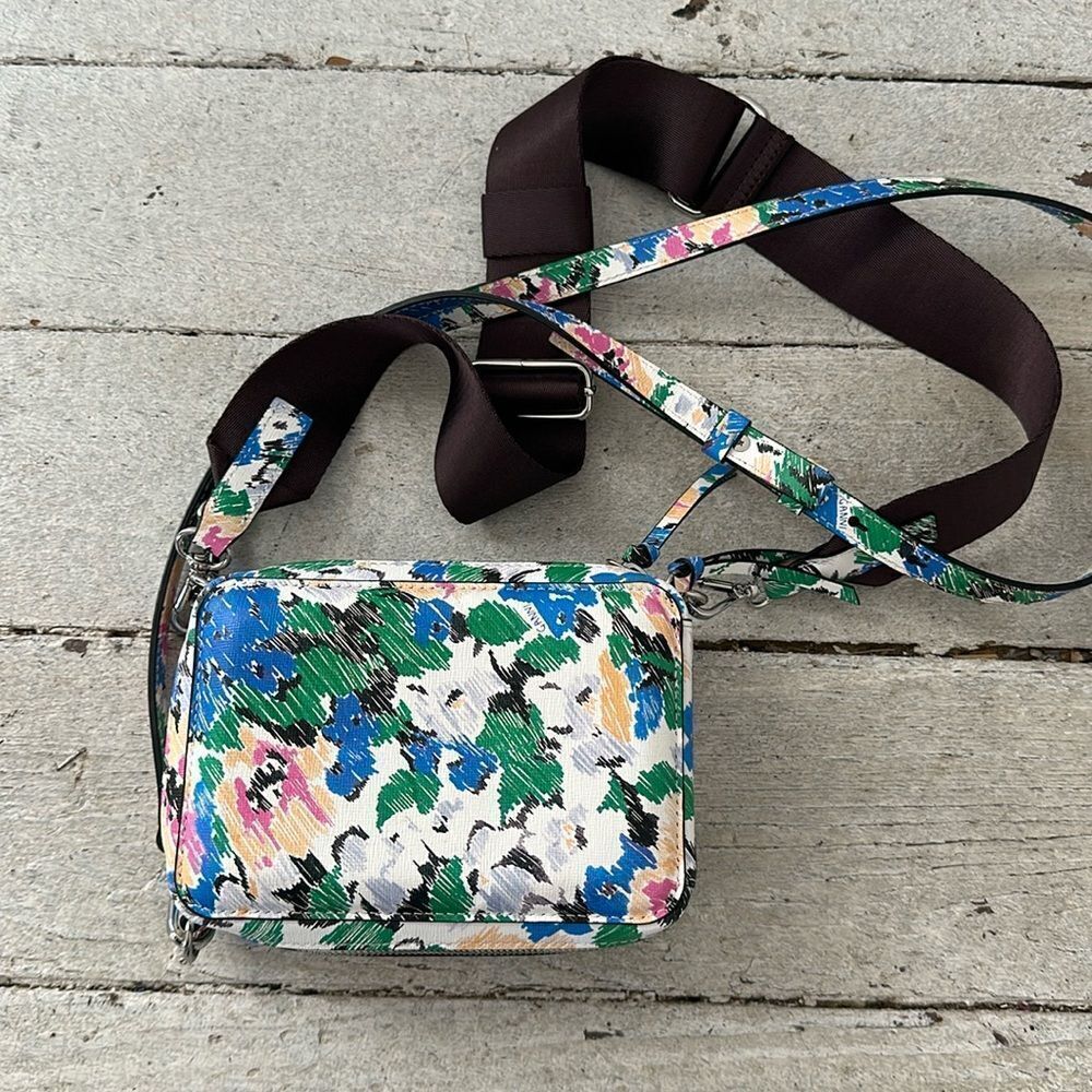Ganni Multicolor Floral 2 Way Camera Bag